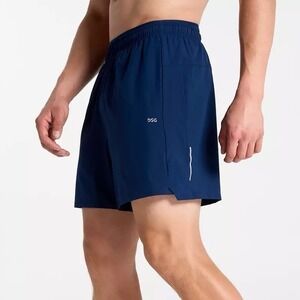 DSG Men's 5" 2-in-1 Stride Shorts Size Small University Navy NEW Built-in-Brief